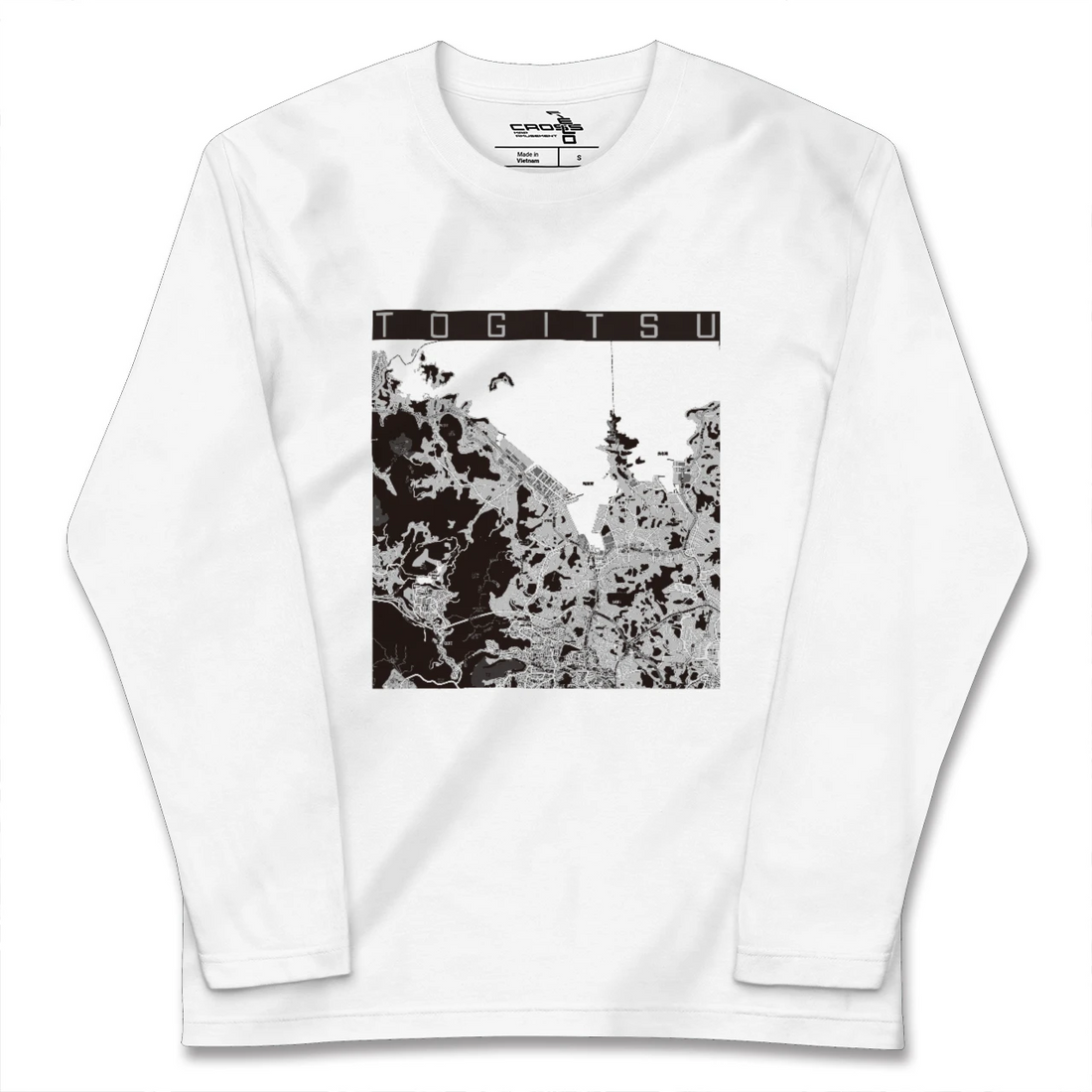 【時津(長崎県)】地図柄ロングスリーブTシャツ