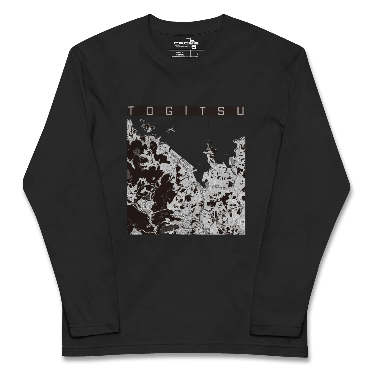【時津(長崎県)】地図柄ロングスリーブTシャツ