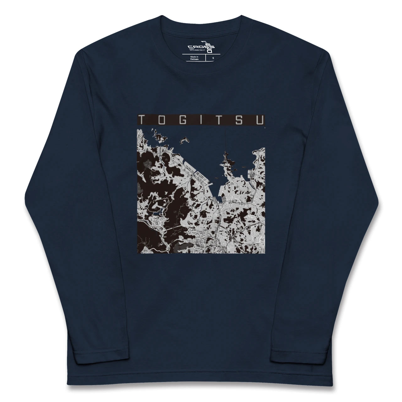 【時津(長崎県)】地図柄ロングスリーブTシャツ