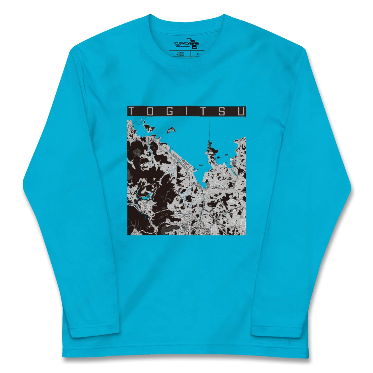 【時津(長崎県)】地図柄ロングスリーブTシャツ