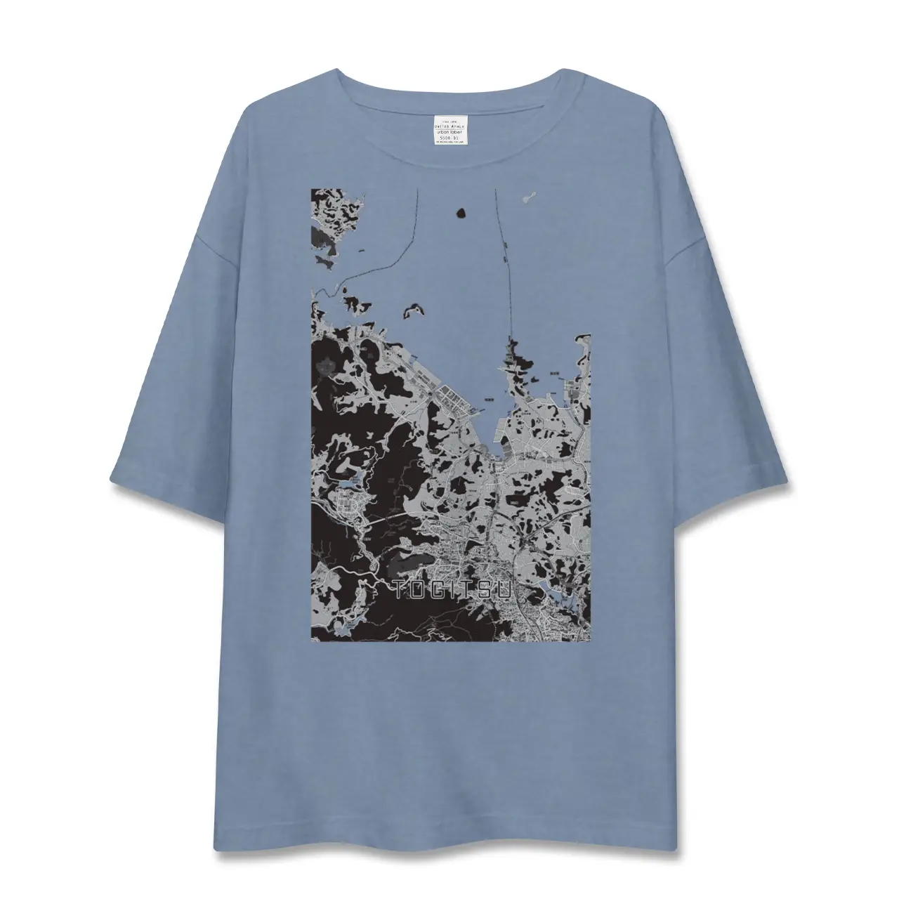 【時津(長崎県)】地図柄ビッグシルエットTシャツ