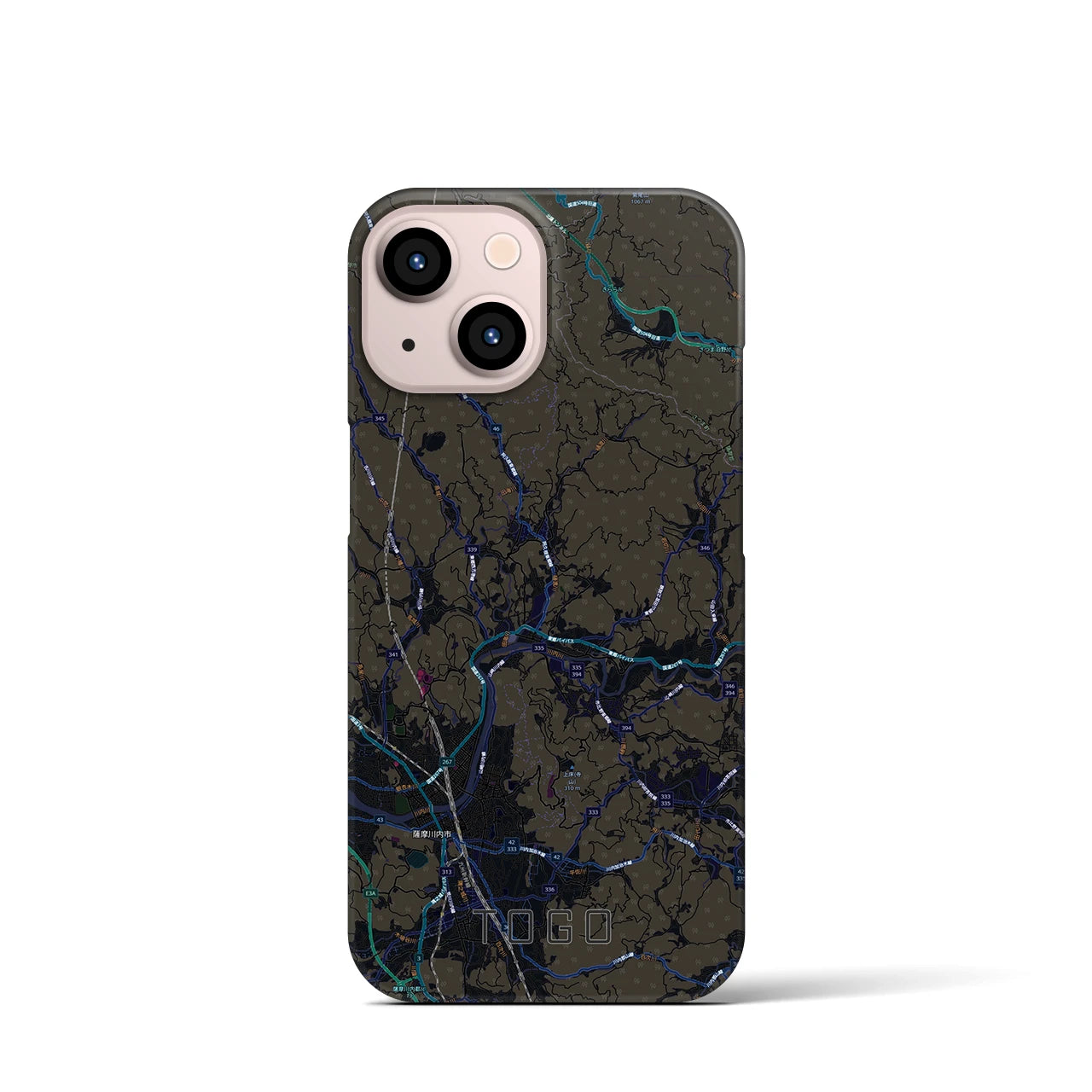 【東郷(鹿児島県)】地図柄iPhoneケース(バックカバータイプ)