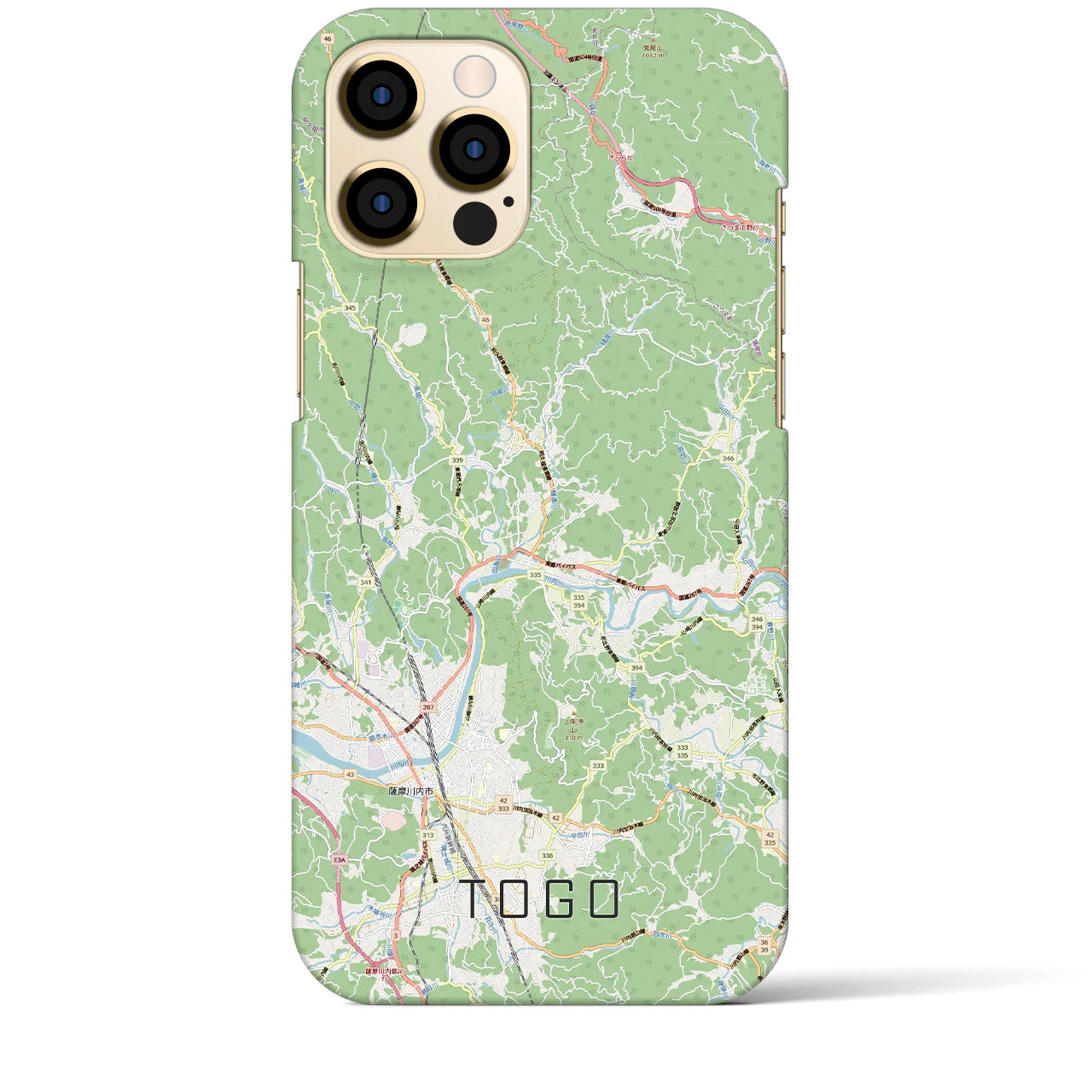 【東郷(鹿児島県)】地図柄iPhoneケース(バックカバータイプ)