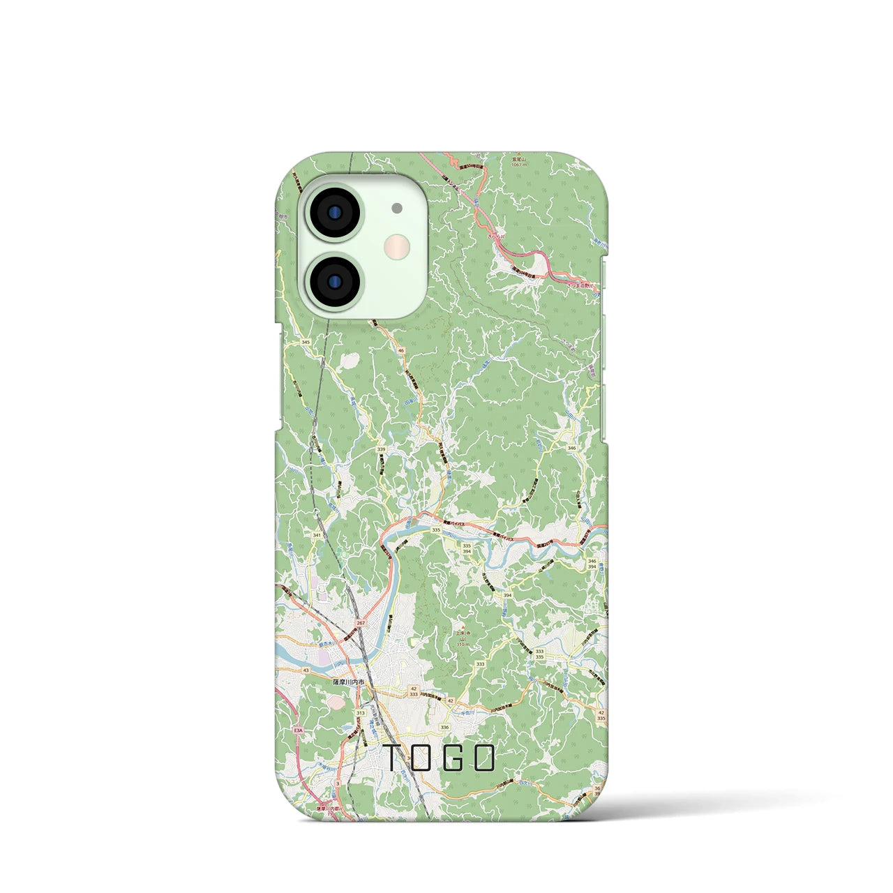 【東郷(鹿児島県)】地図柄iPhoneケース(バックカバータイプ)