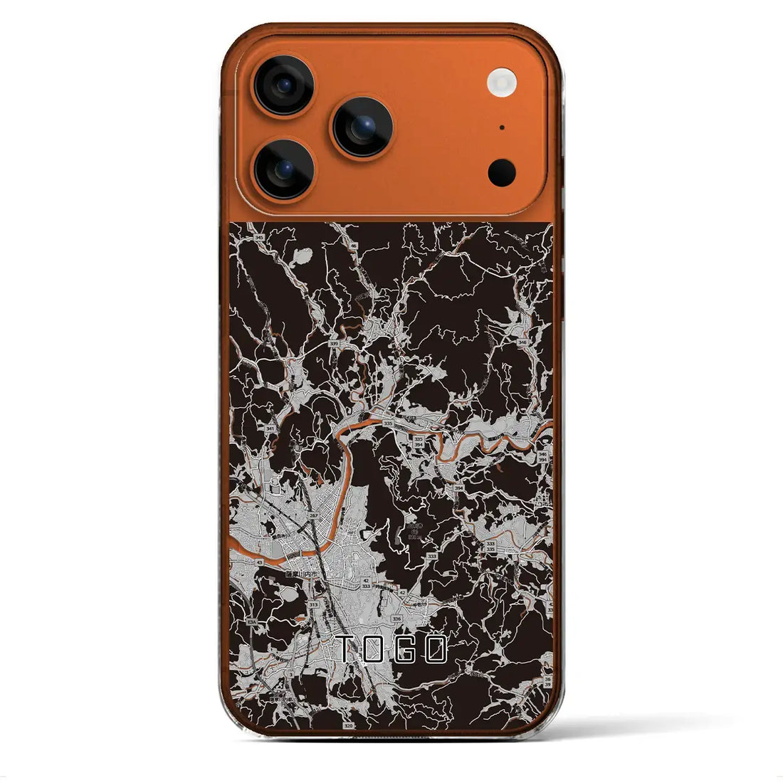 【東郷(鹿児島県)】地図柄iPhoneケース(クリアタイプ)