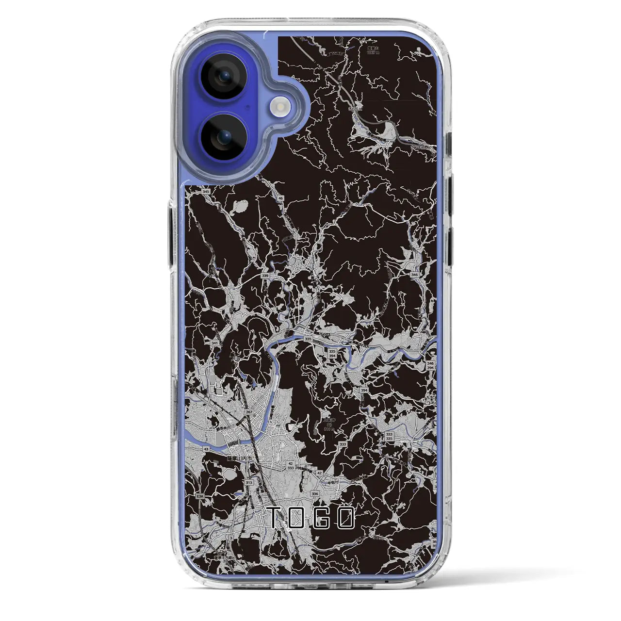 【東郷(鹿児島県)】地図柄iPhoneケース(MagSafeタイプ)