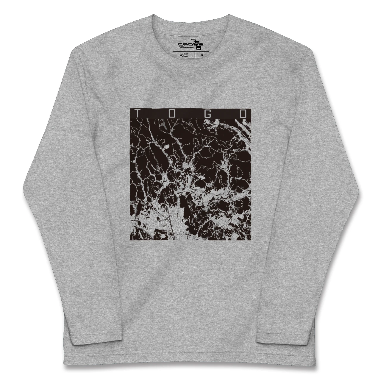 【東郷(鹿児島県)(鹿児島県)】地図柄ロングスリーブTシャツ