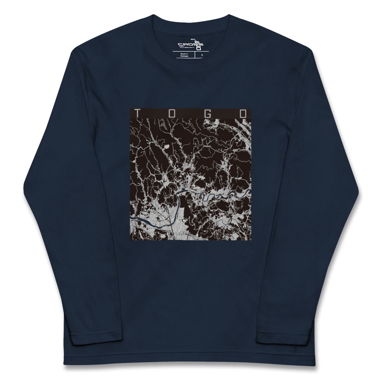 【東郷(鹿児島県)(鹿児島県)】地図柄ロングスリーブTシャツ