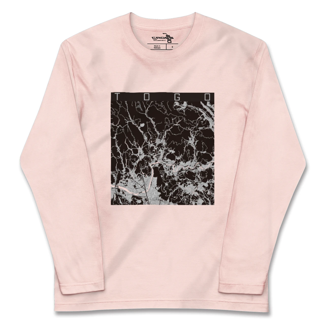 【東郷(鹿児島県)(鹿児島県)】地図柄ロングスリーブTシャツ