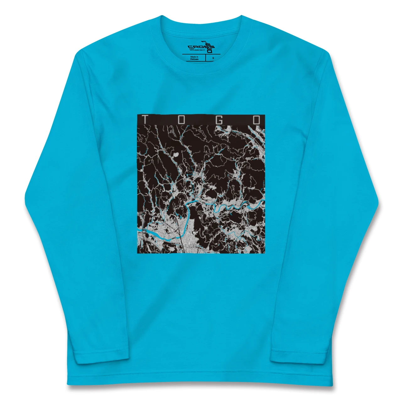 【東郷(鹿児島県)(鹿児島県)】地図柄ロングスリーブTシャツ