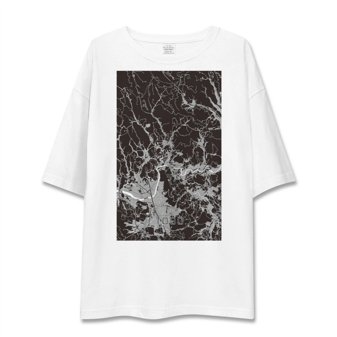 【東郷(鹿児島県)(鹿児島県)】地図柄ビッグシルエットTシャツ