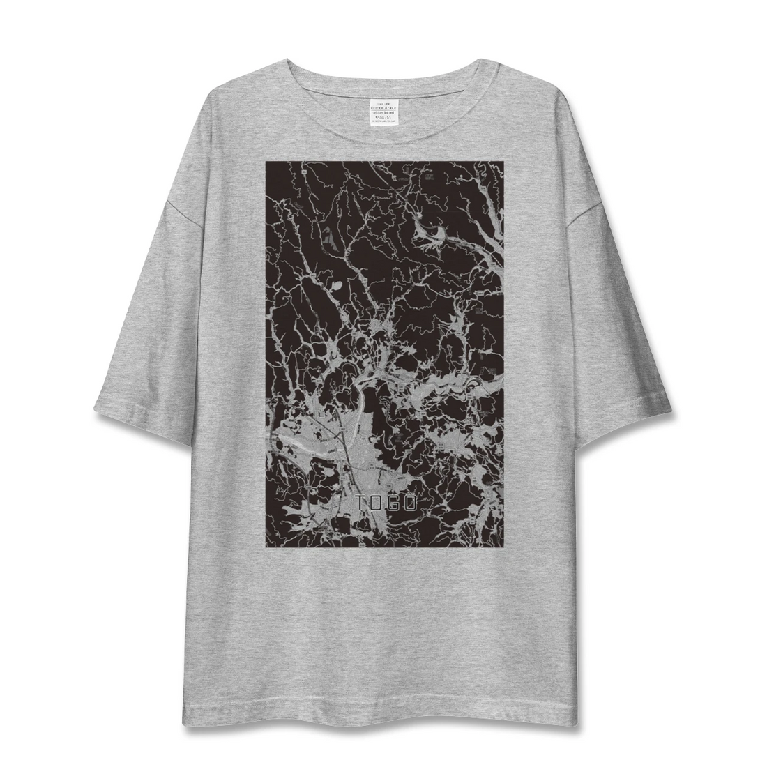 【東郷(鹿児島県)(鹿児島県)】地図柄ビッグシルエットTシャツ