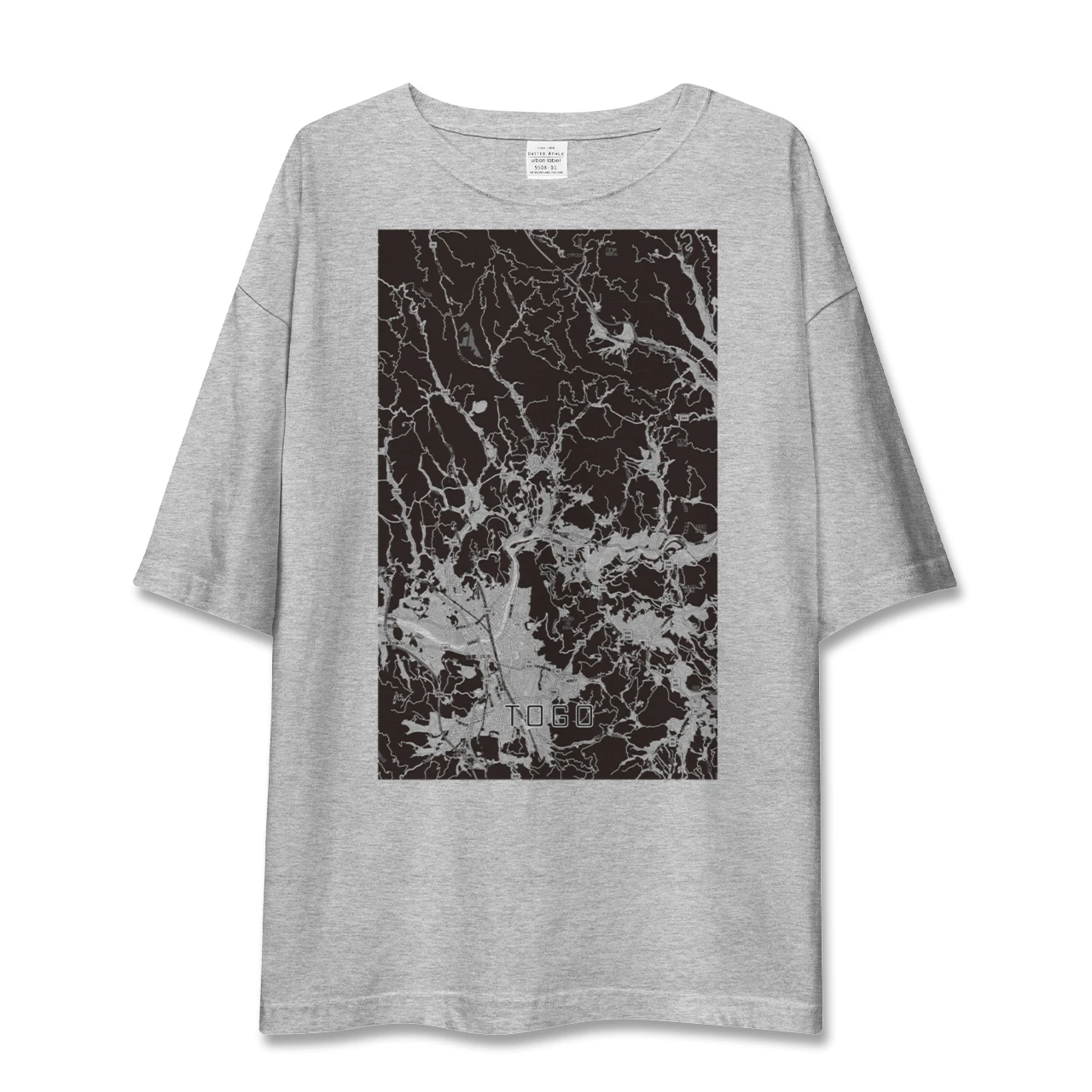 【東郷(鹿児島県)(鹿児島県)】地図柄ビッグシルエットTシャツ