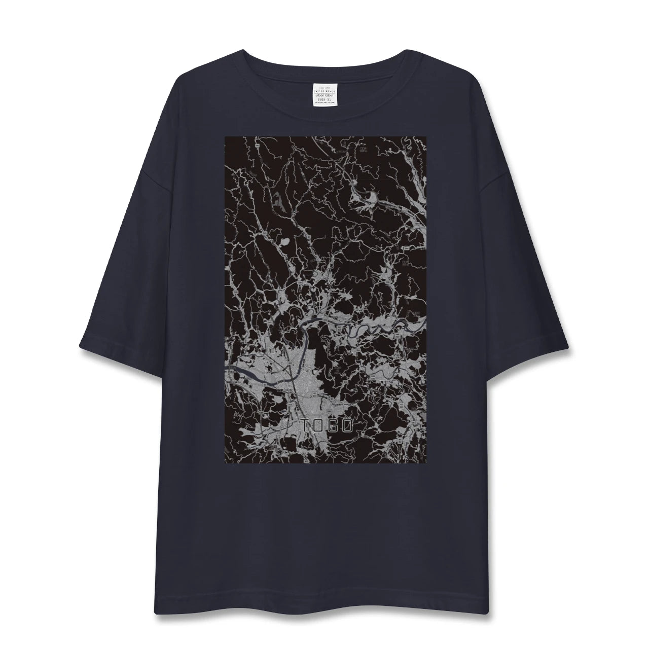 【東郷(鹿児島県)(鹿児島県)】地図柄ビッグシルエットTシャツ