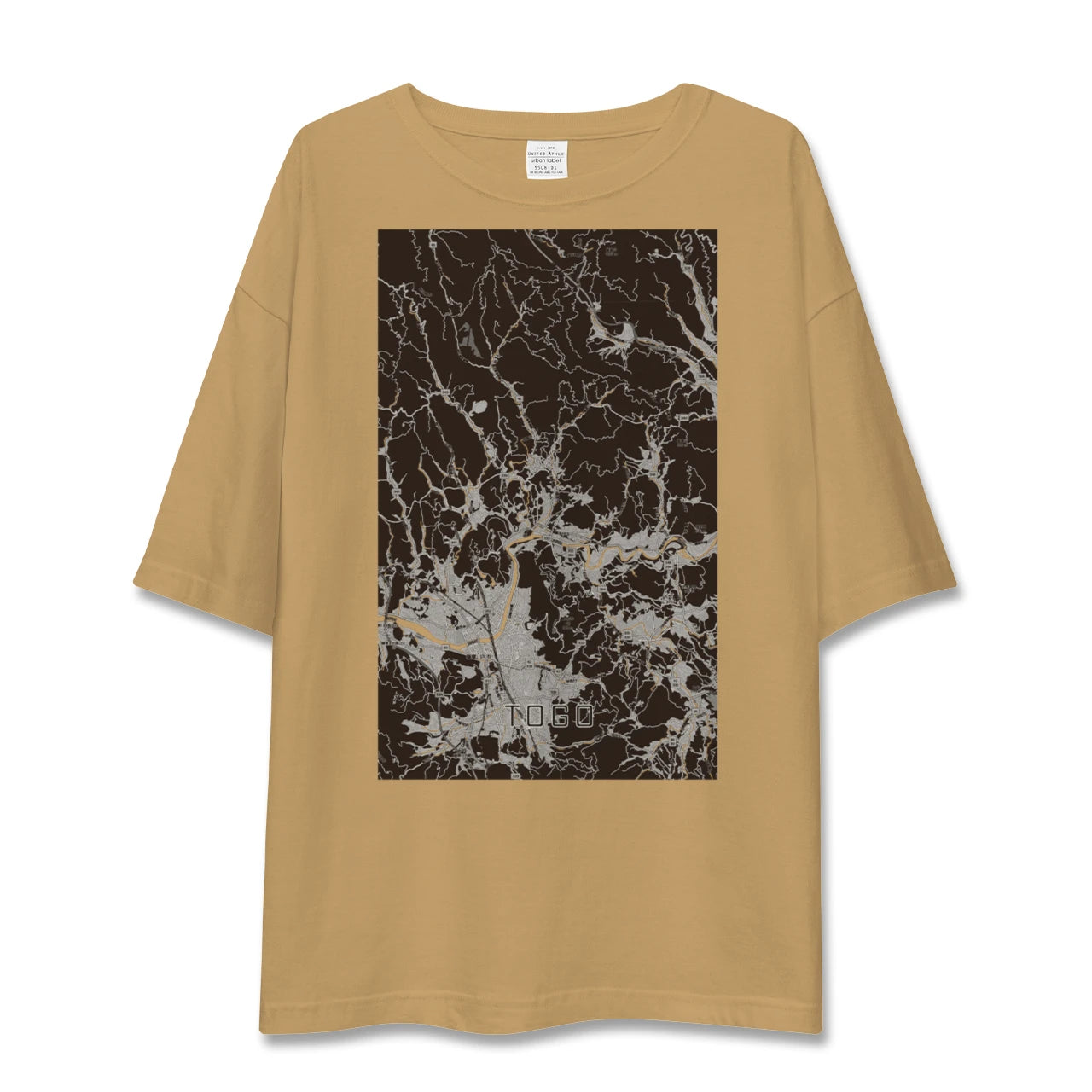 【東郷(鹿児島県)(鹿児島県)】地図柄ビッグシルエットTシャツ