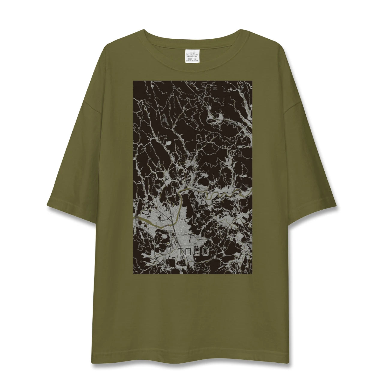 【東郷(鹿児島県)(鹿児島県)】地図柄ビッグシルエットTシャツ