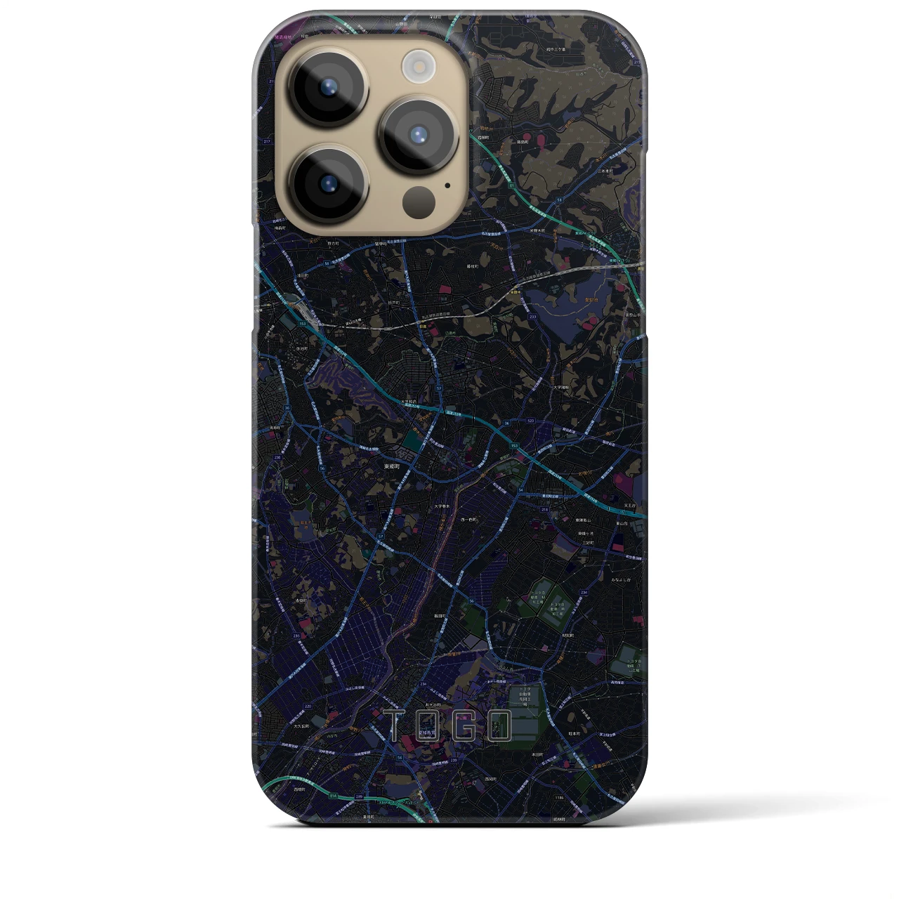 【東郷(愛知県)】地図柄iPhoneケース(バックカバータイプ)