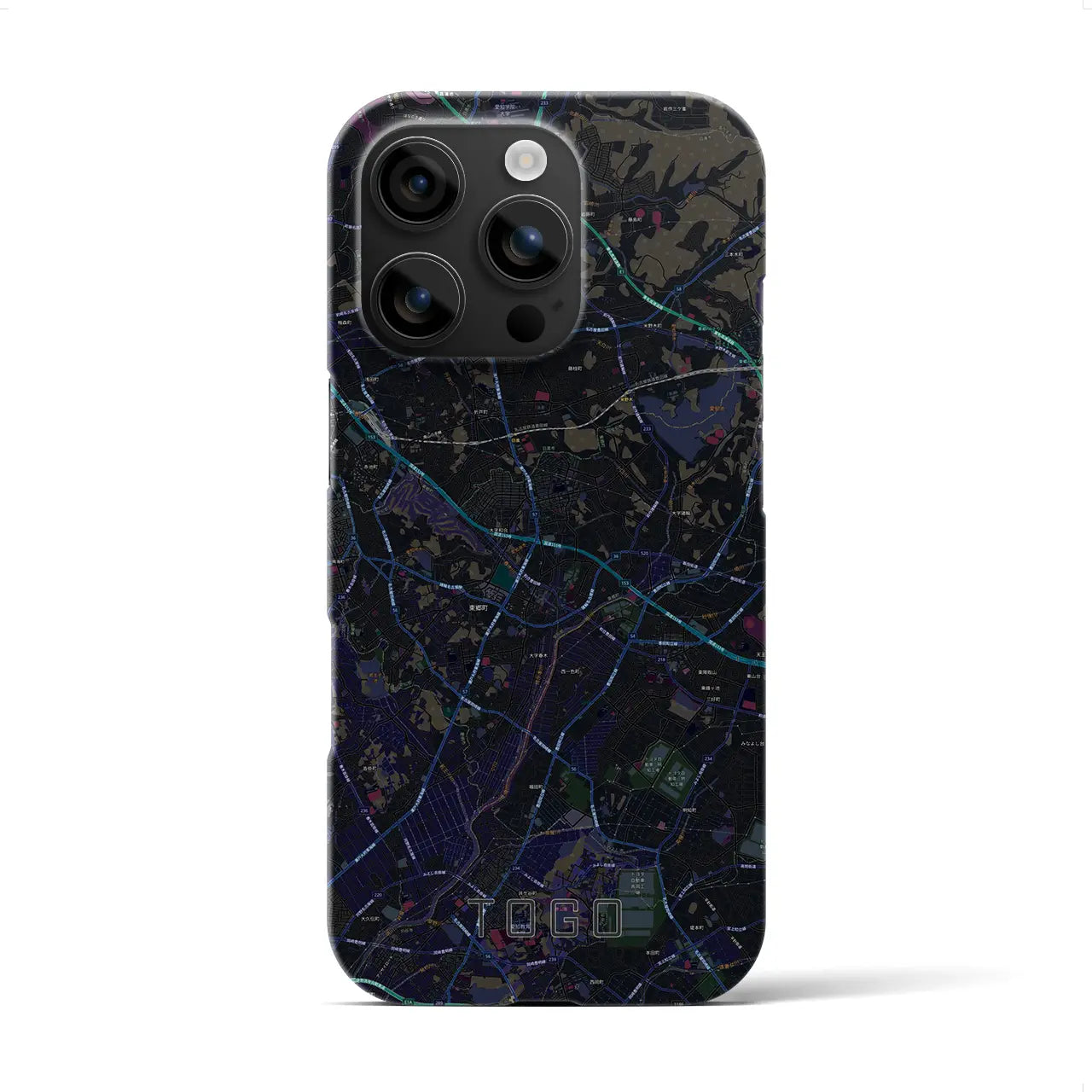 【東郷(愛知県)】地図柄iPhoneケース(バックカバータイプ)