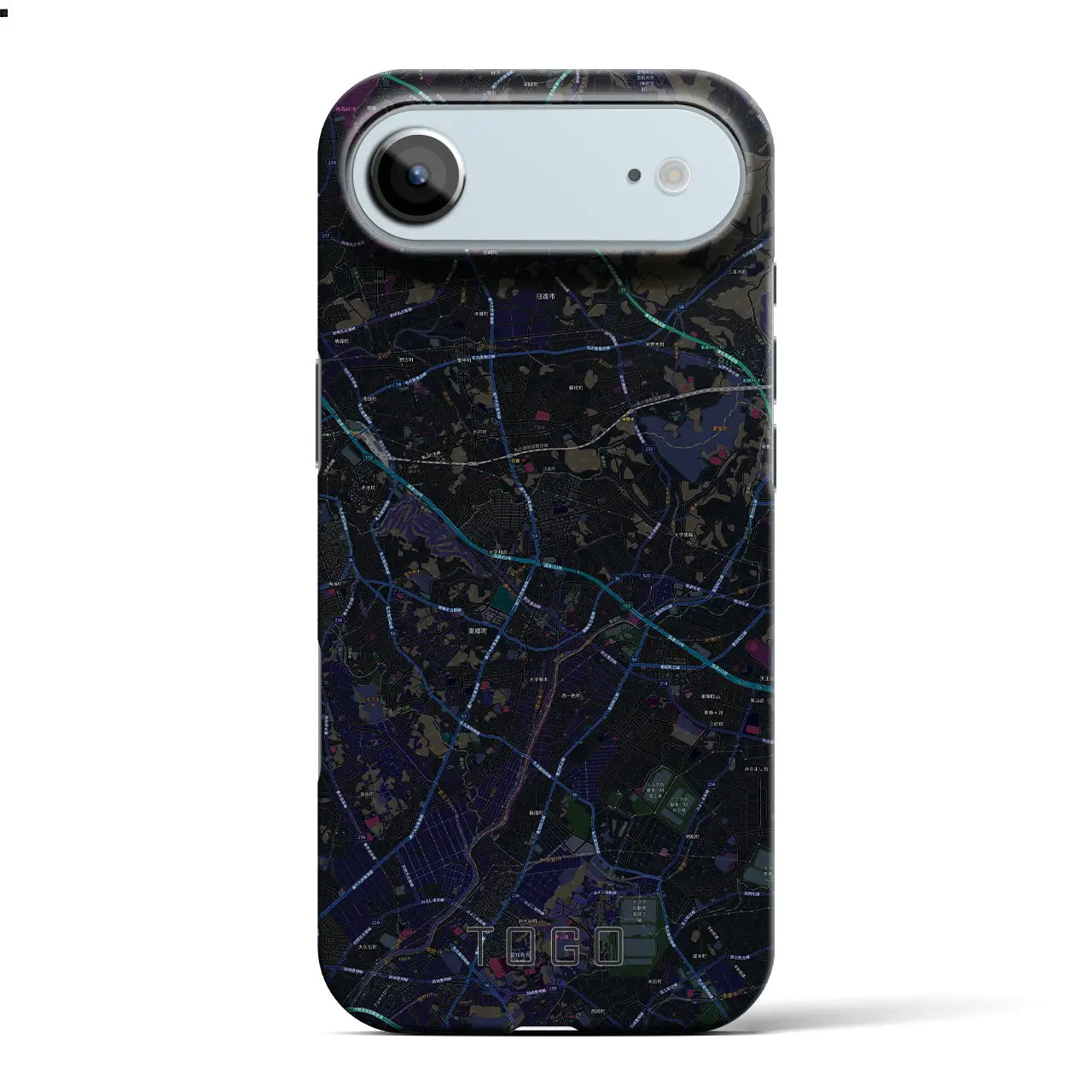 【東郷(愛知県)】地図柄iPhoneケース(バックカバータイプ)