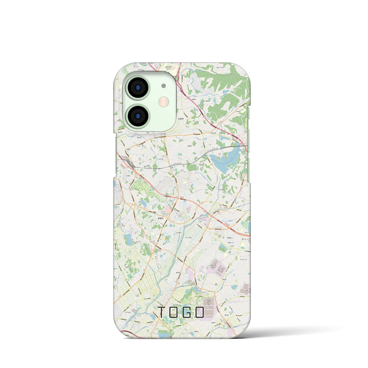 【東郷(愛知県)】地図柄iPhoneケース(バックカバータイプ)
