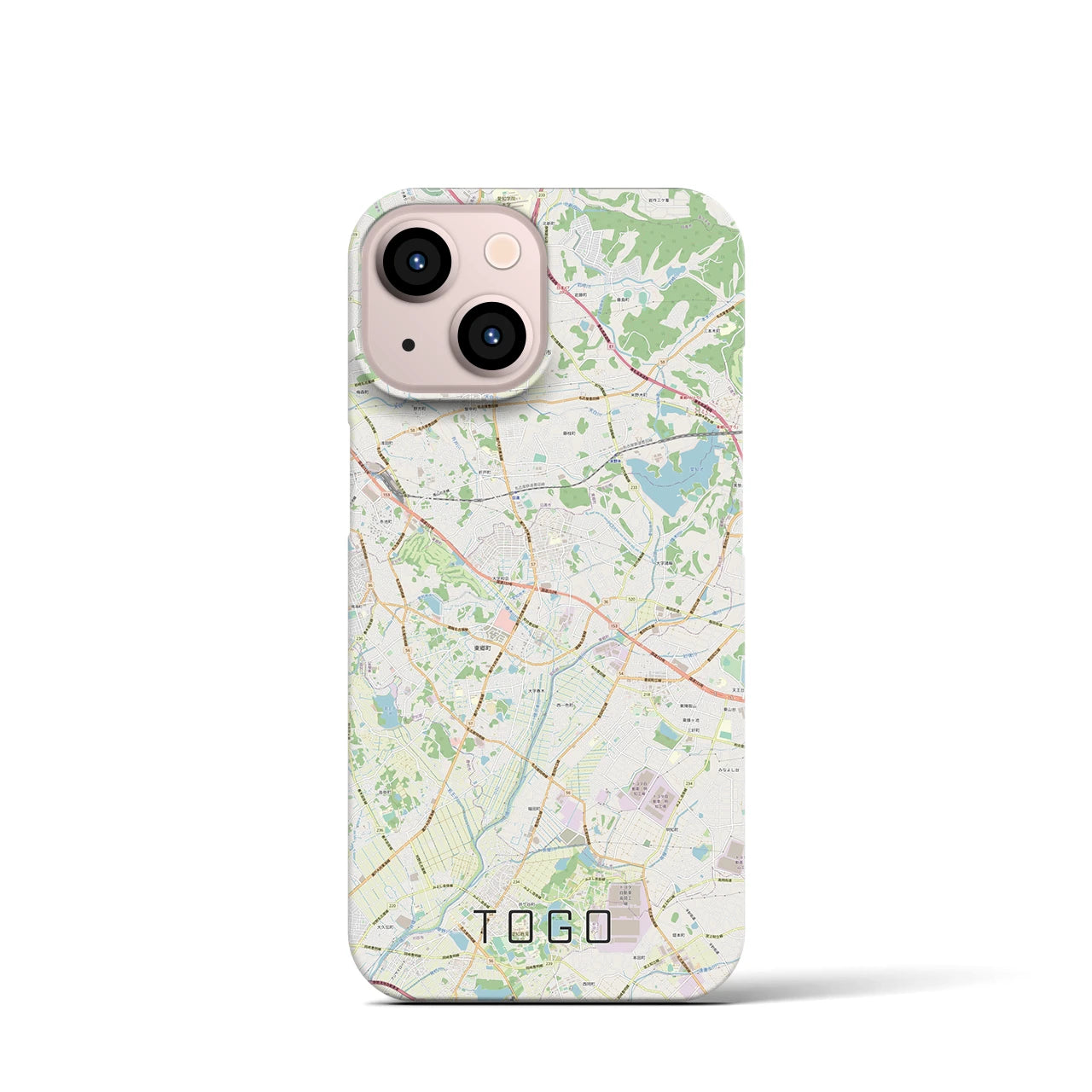 【東郷(愛知県)】地図柄iPhoneケース(バックカバータイプ)