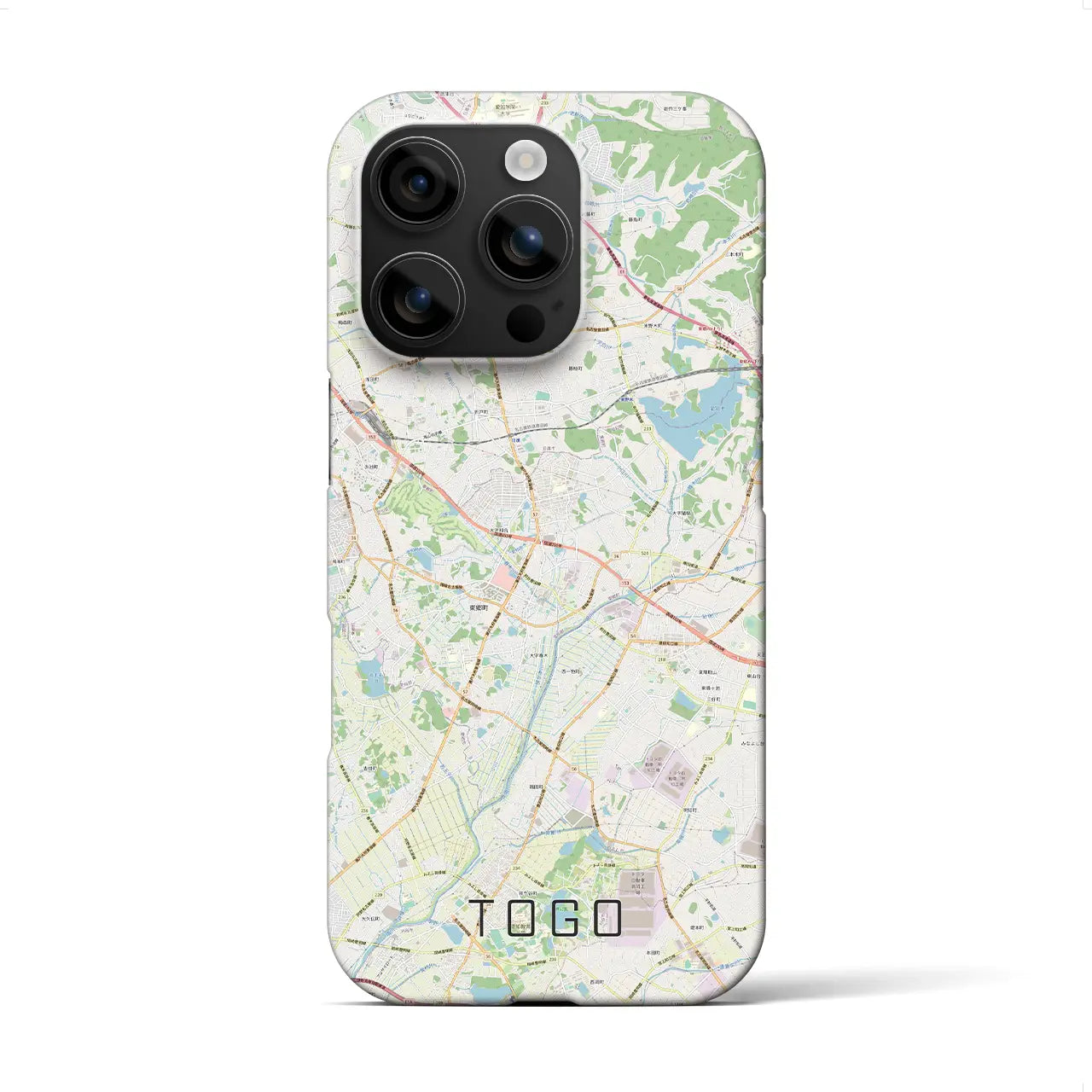 【東郷(愛知県)】地図柄iPhoneケース(バックカバータイプ)