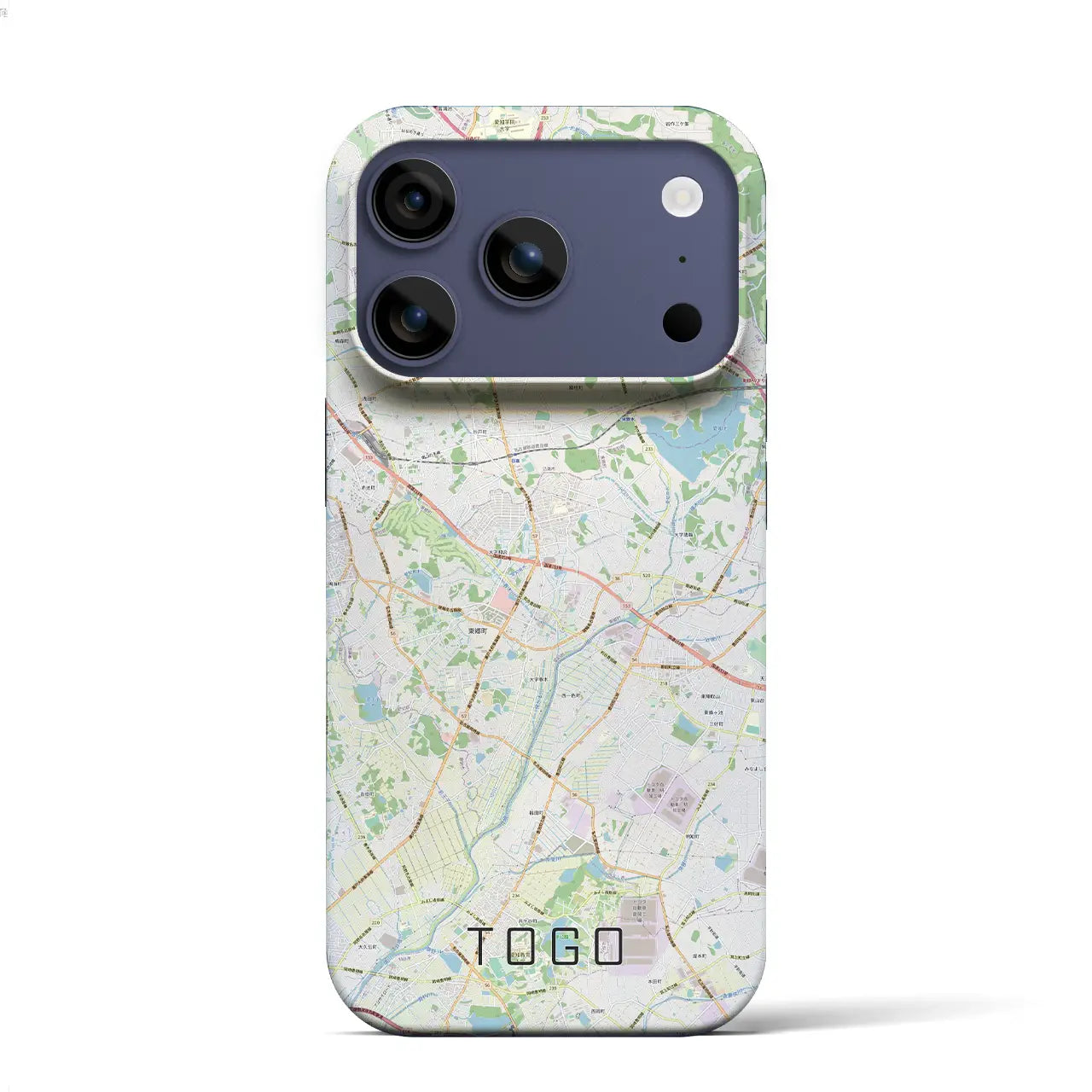 【東郷(愛知県)】地図柄iPhoneケース(バックカバータイプ)