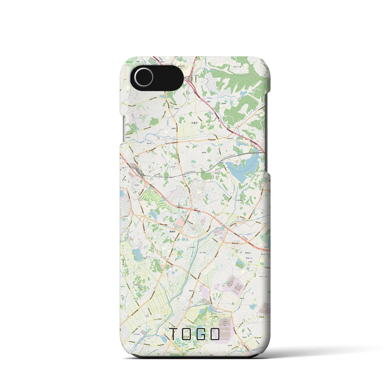 【東郷(愛知県)】地図柄iPhoneケース(バックカバータイプ)