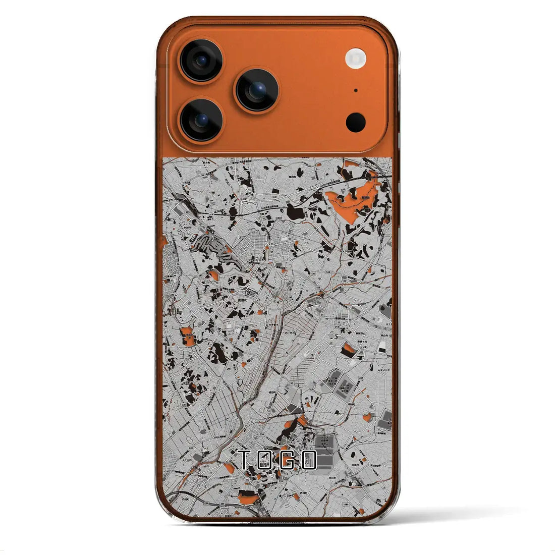 【東郷(愛知県)】地図柄iPhoneケース(クリアタイプ)