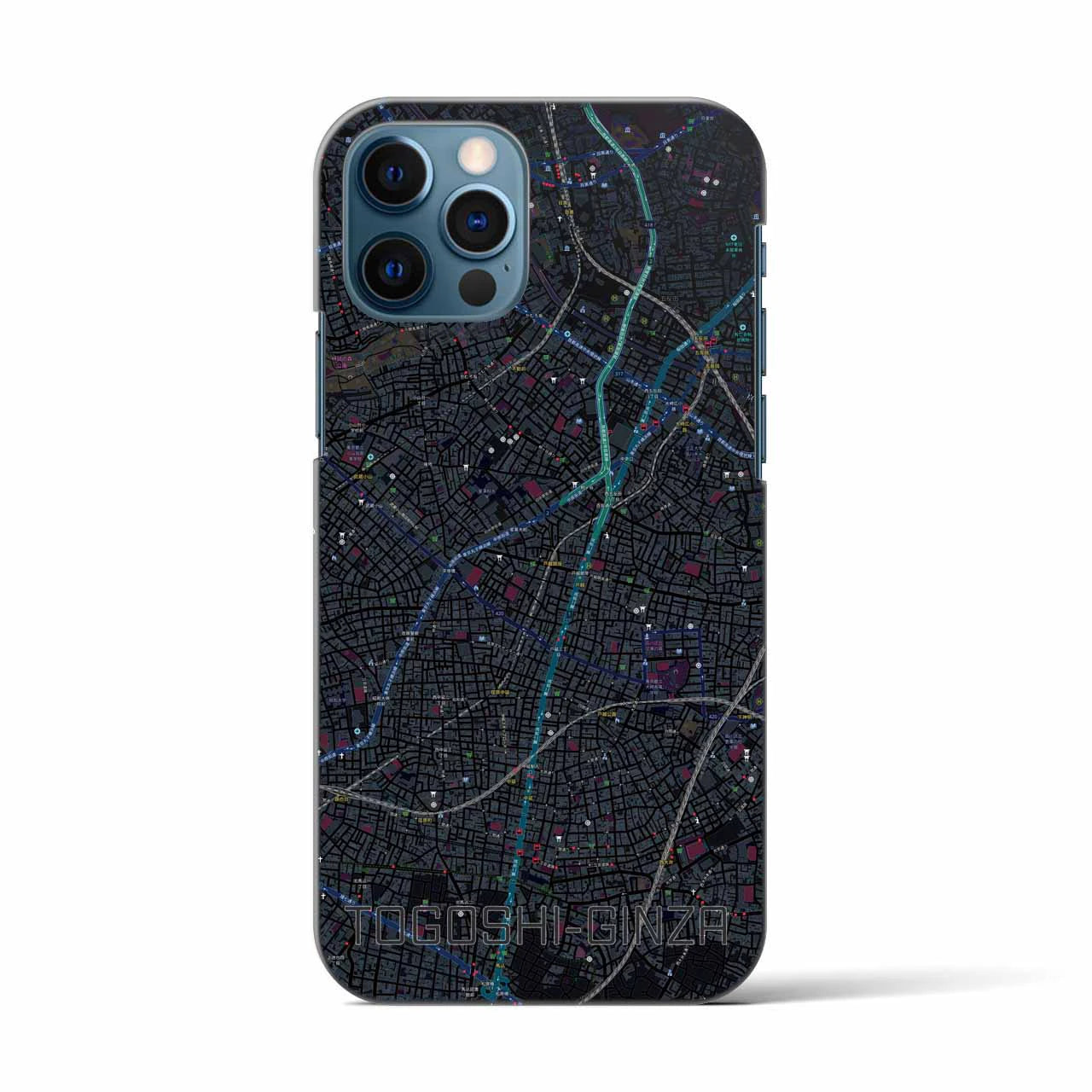 【戸越銀座(東京都)】地図柄iPhoneケース(バックカバータイプ)