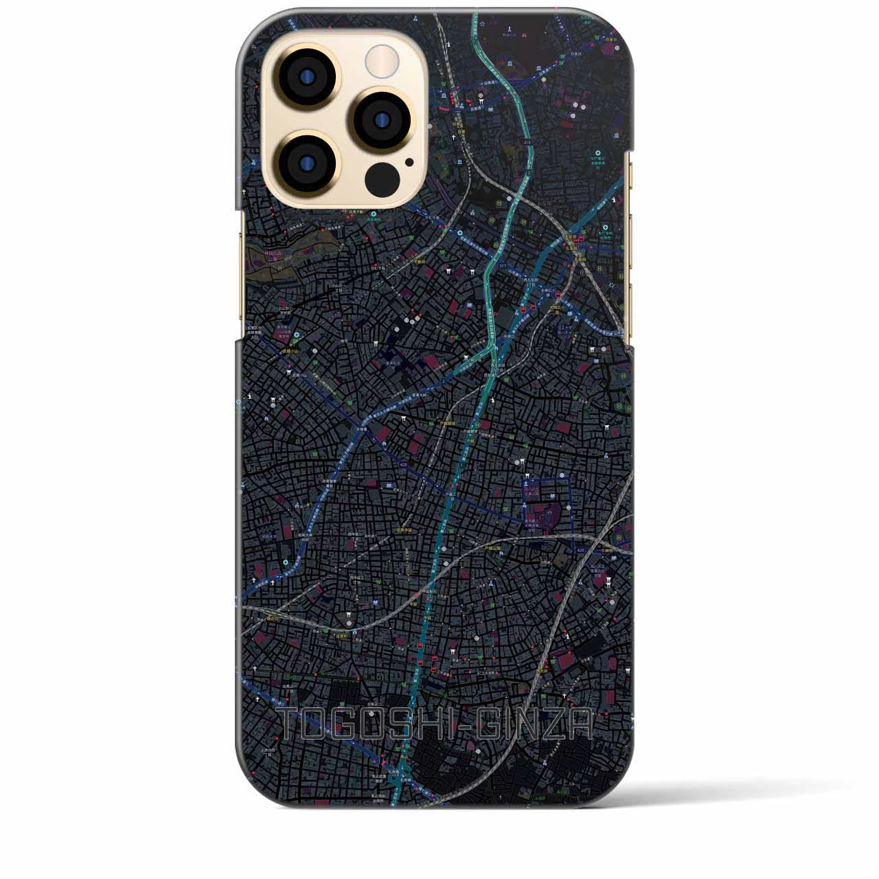 【戸越銀座(東京都)】地図柄iPhoneケース(バックカバータイプ)