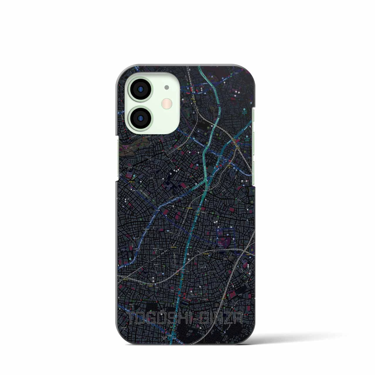 【戸越銀座(東京都)】地図柄iPhoneケース(バックカバータイプ)