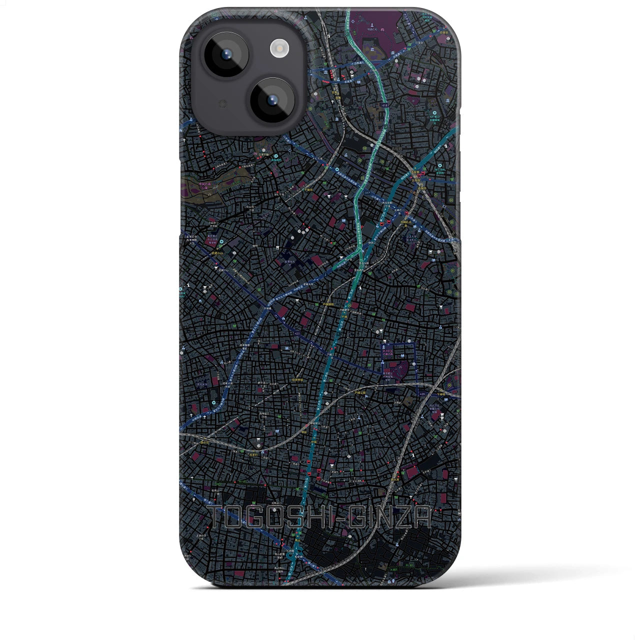 【戸越銀座(東京都)】地図柄iPhoneケース(バックカバータイプ)