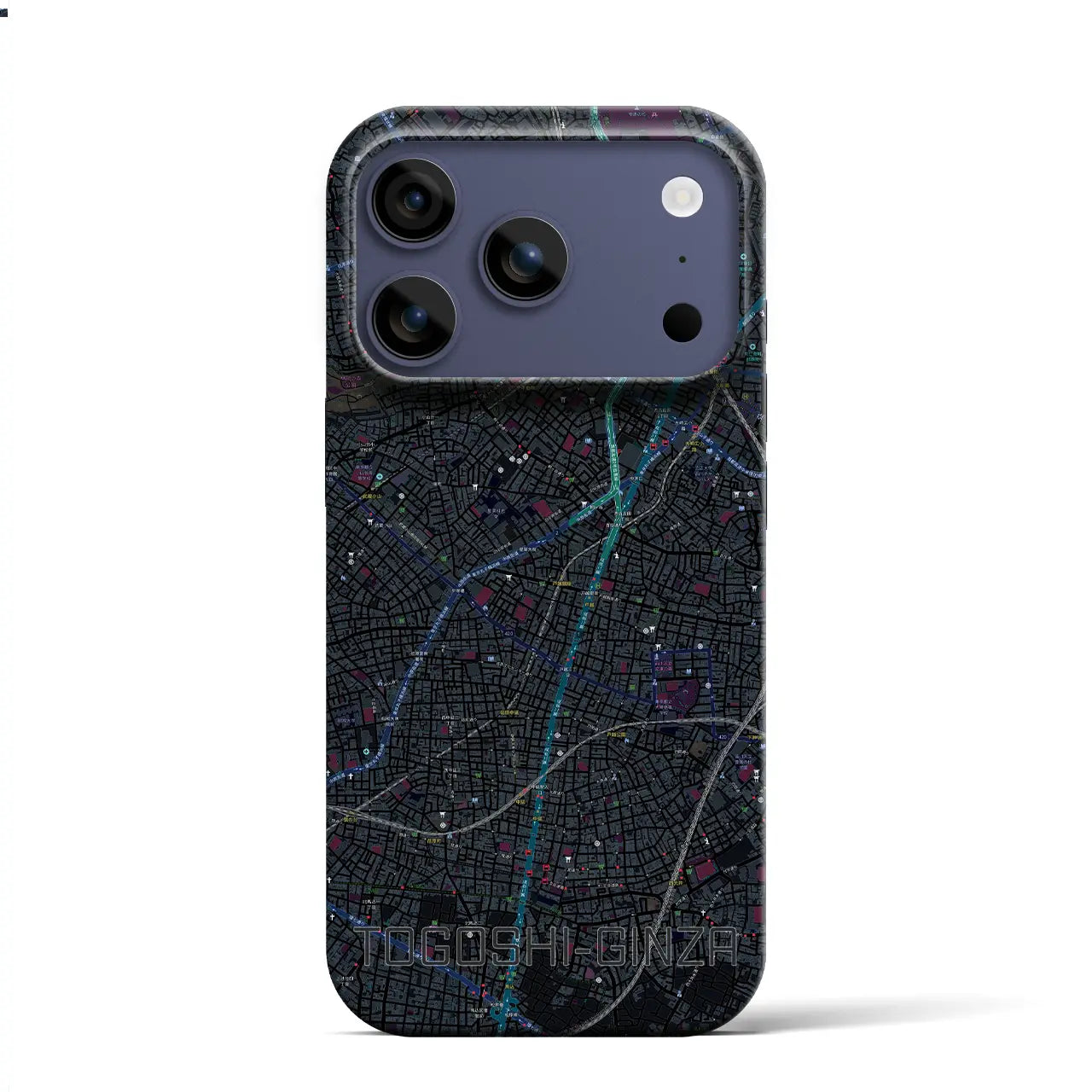 【戸越銀座(東京都)】地図柄iPhoneケース(バックカバータイプ)