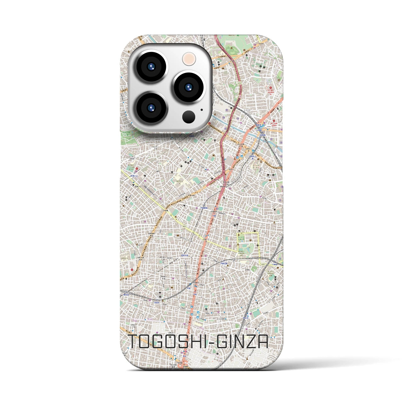 【戸越銀座(東京都)】地図柄iPhoneケース(バックカバータイプ)