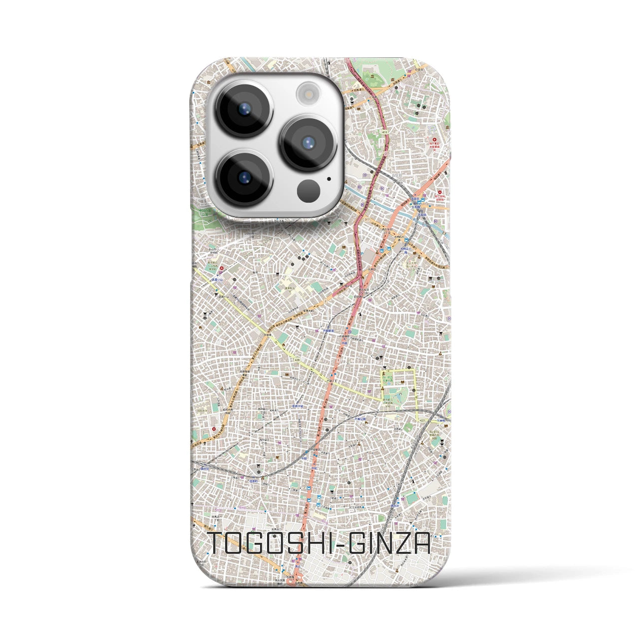 【戸越銀座(東京都)】地図柄iPhoneケース(バックカバータイプ)