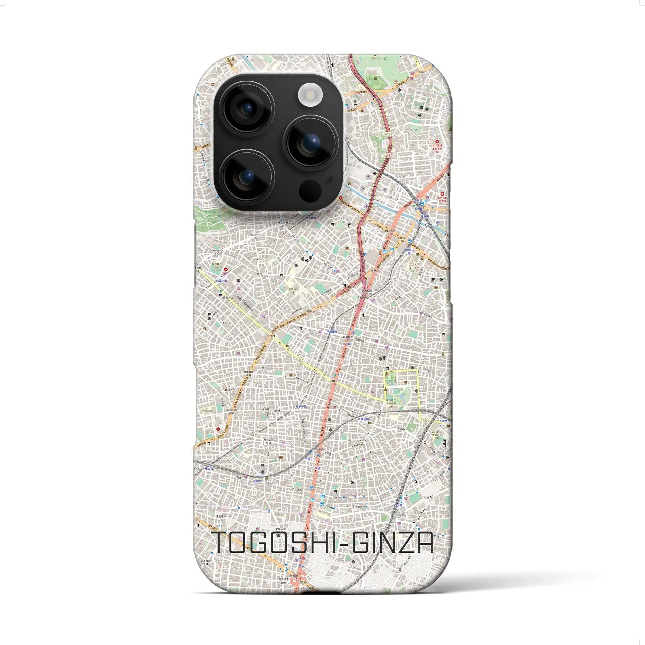 【戸越銀座(東京都)】地図柄iPhoneケース(バックカバータイプ)