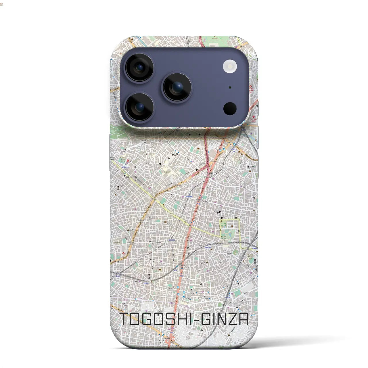 【戸越銀座(東京都)】地図柄iPhoneケース(バックカバータイプ)