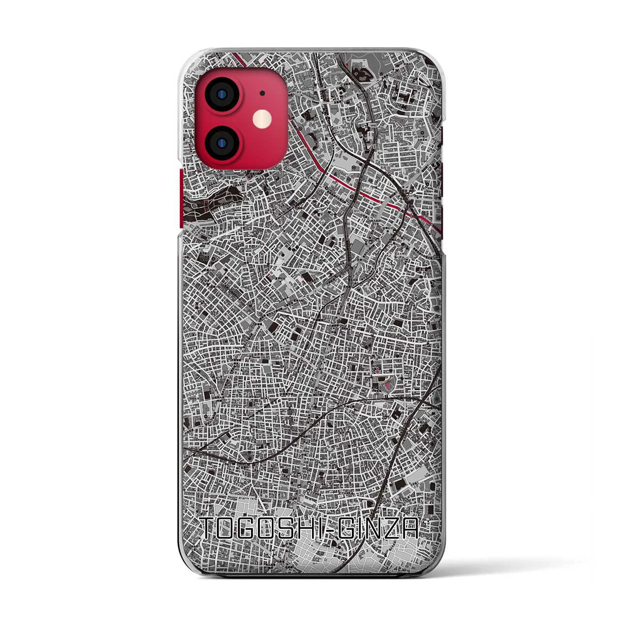 【戸越銀座(東京都)】地図柄iPhoneケース(クリアタイプ)