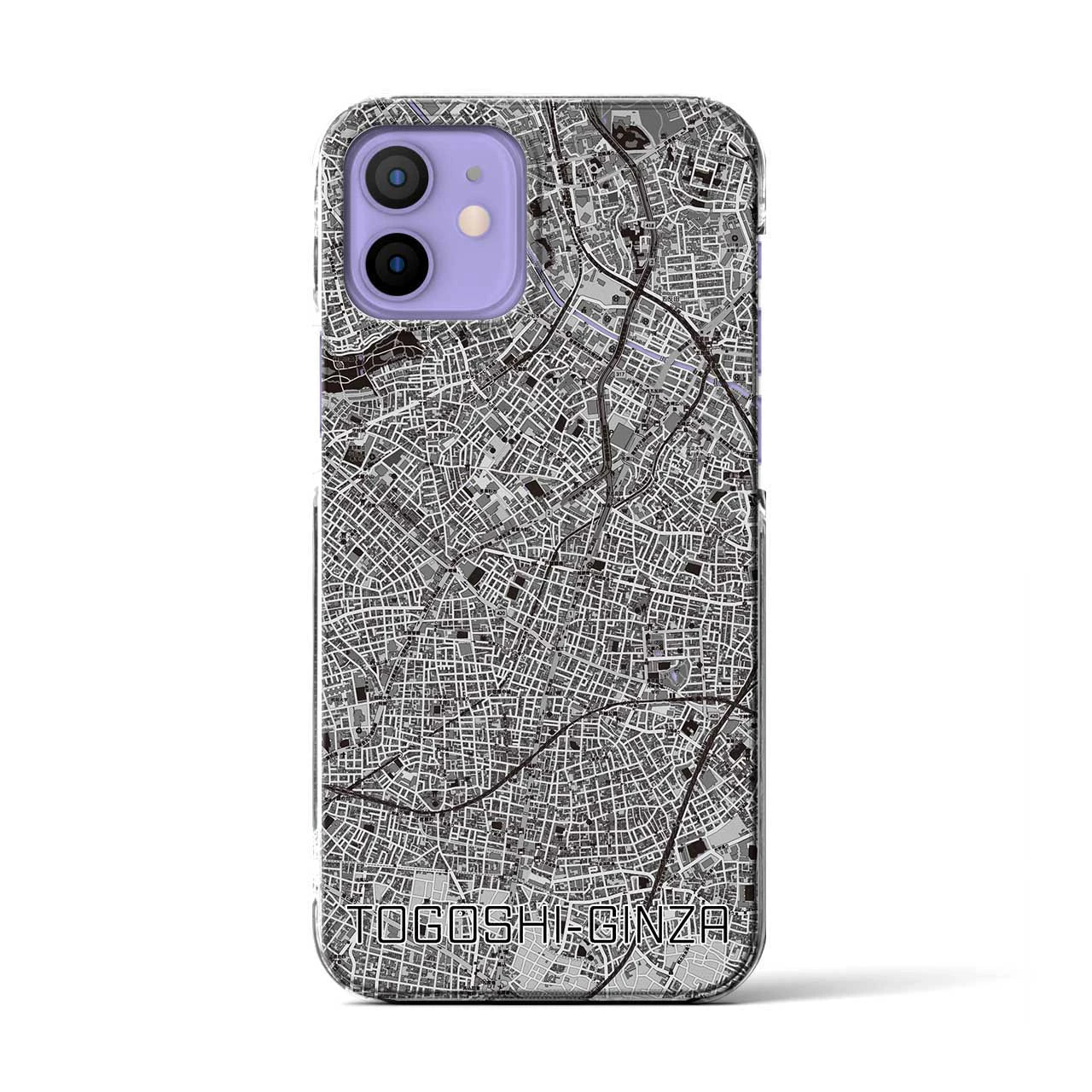 【戸越銀座(東京都)】地図柄iPhoneケース(クリアタイプ)