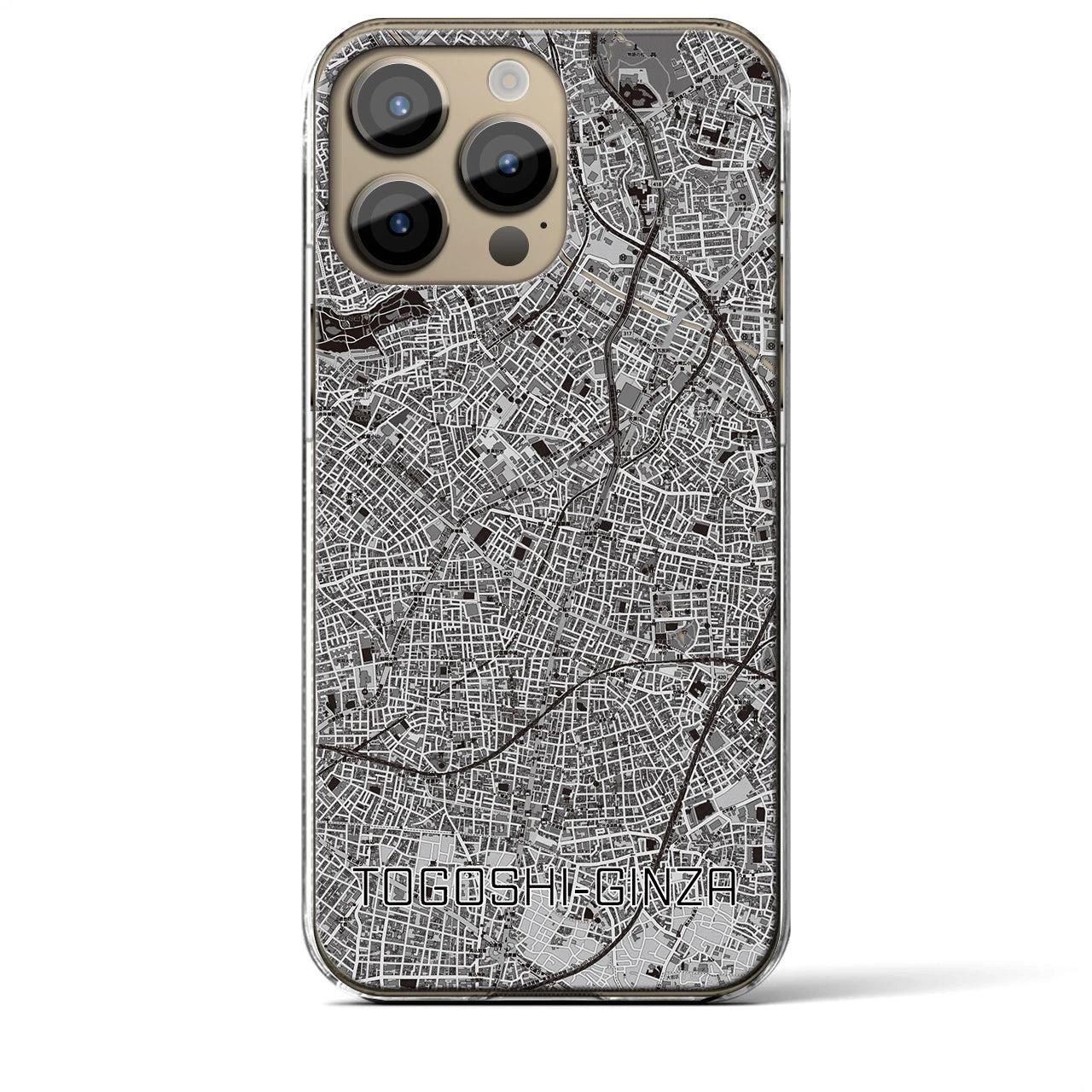 【戸越銀座(東京都)】地図柄iPhoneケース(クリアタイプ)