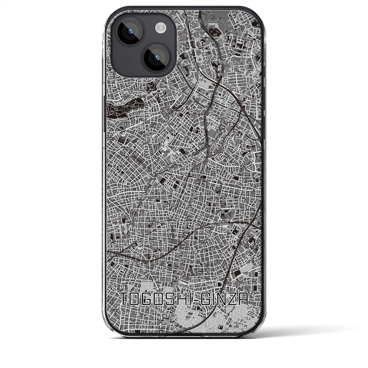 【戸越銀座(東京都)】地図柄iPhoneケース(クリアタイプ)