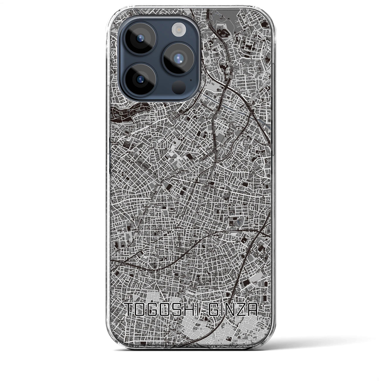 【戸越銀座(東京都)】地図柄iPhoneケース(クリアタイプ)