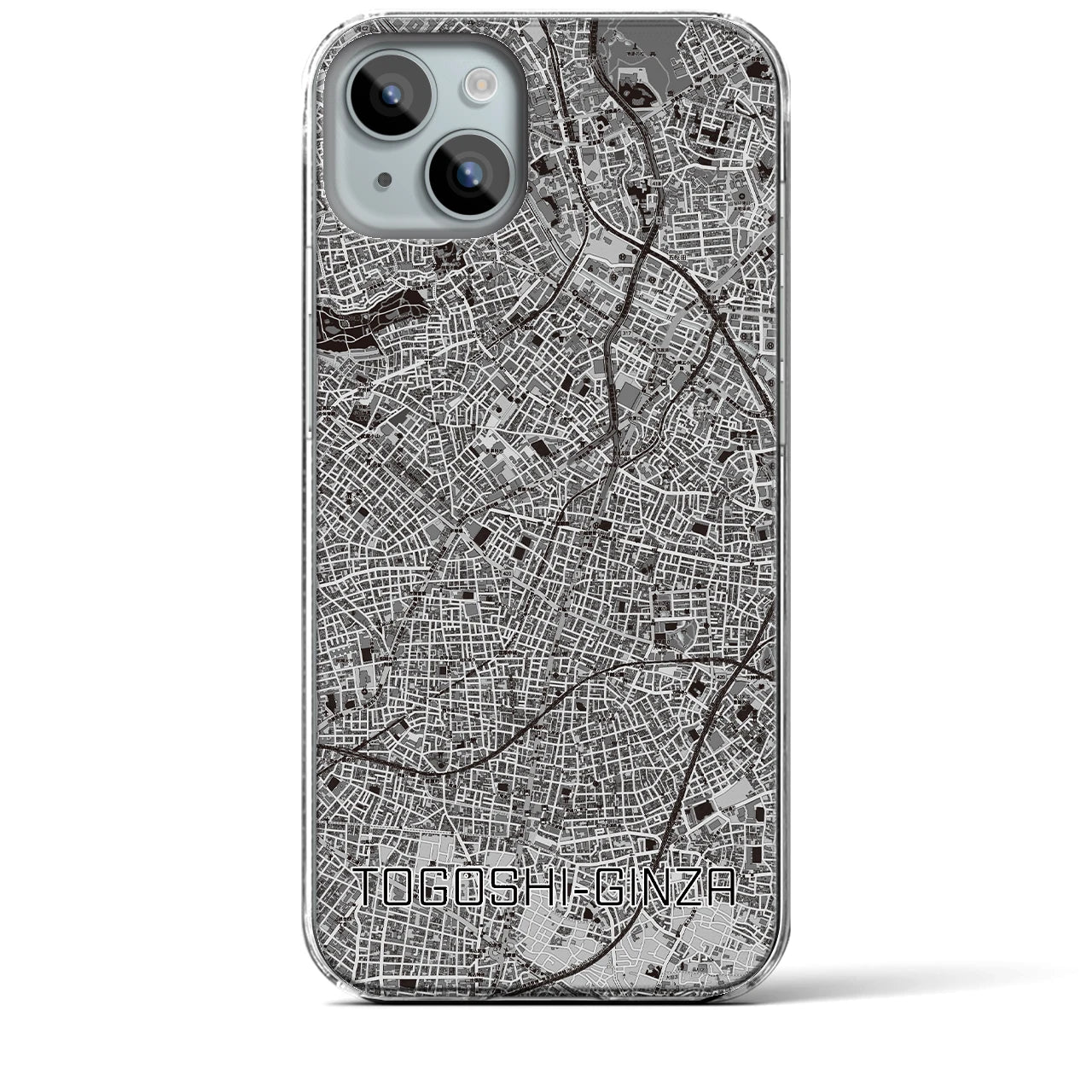 【戸越銀座(東京都)】地図柄iPhoneケース(クリアタイプ)