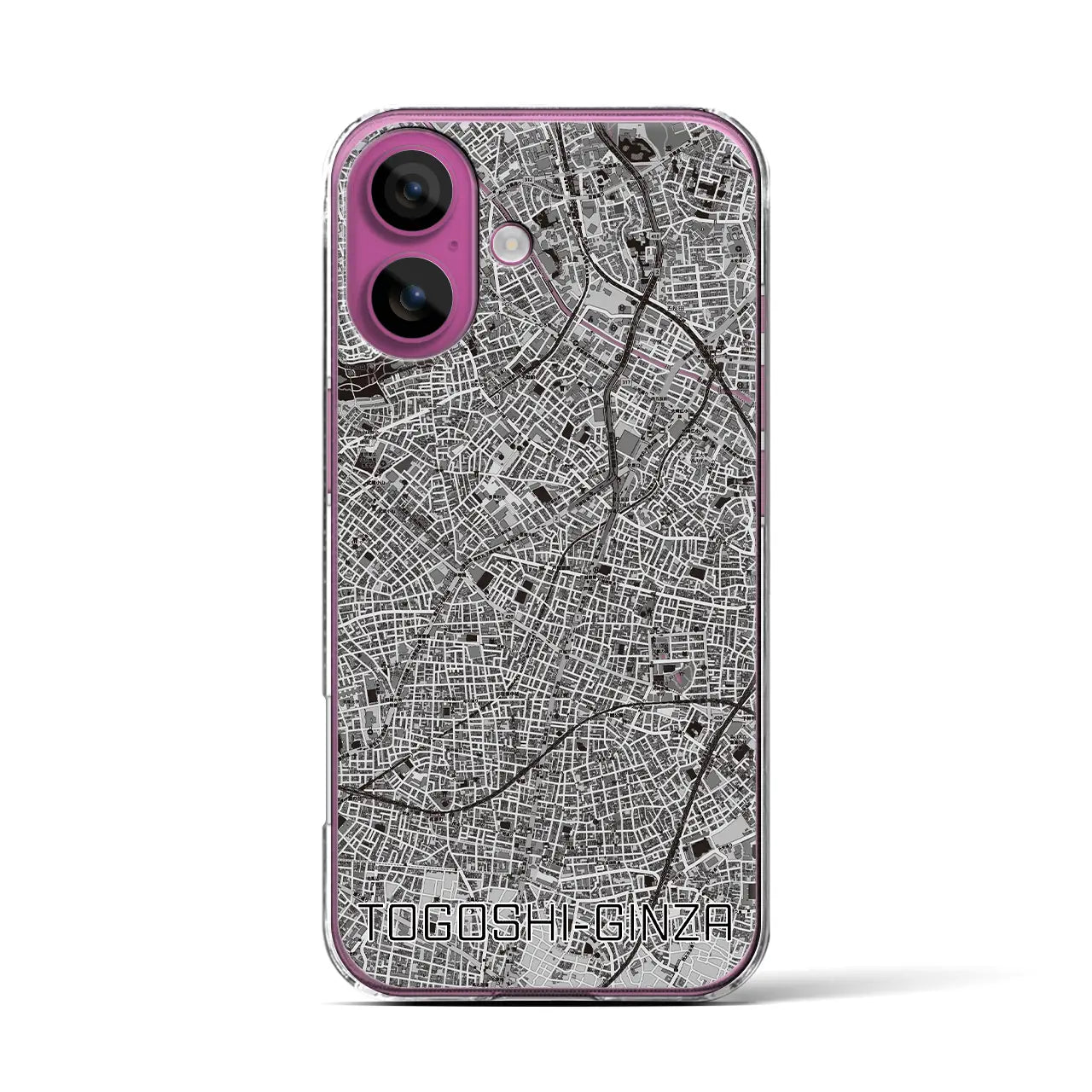 【戸越銀座(東京都)】地図柄iPhoneケース(クリアタイプ)