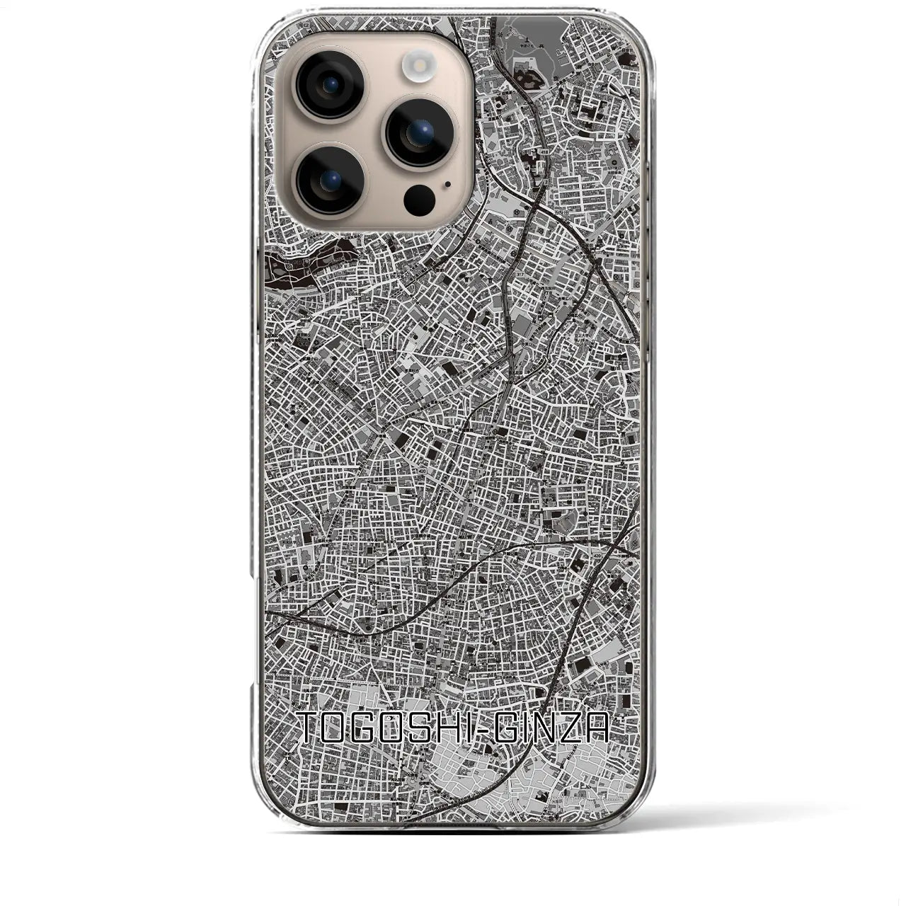 【戸越銀座(東京都)】地図柄iPhoneケース(クリアタイプ)