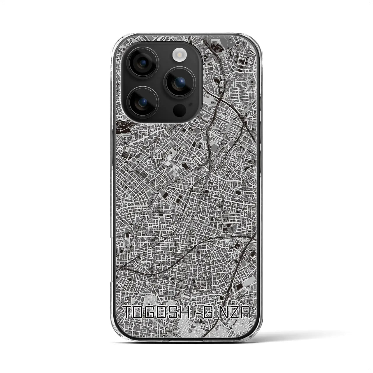 【戸越銀座(東京都)】地図柄iPhoneケース(クリアタイプ)