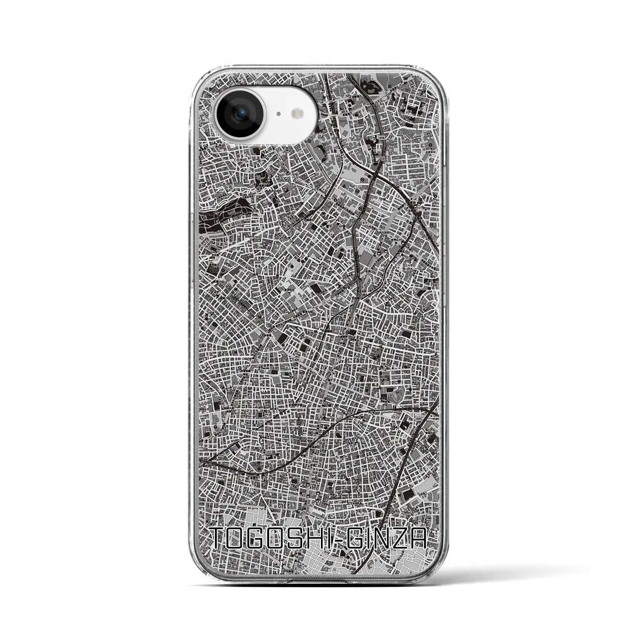 【戸越銀座(東京都)】地図柄iPhoneケース(クリアタイプ)