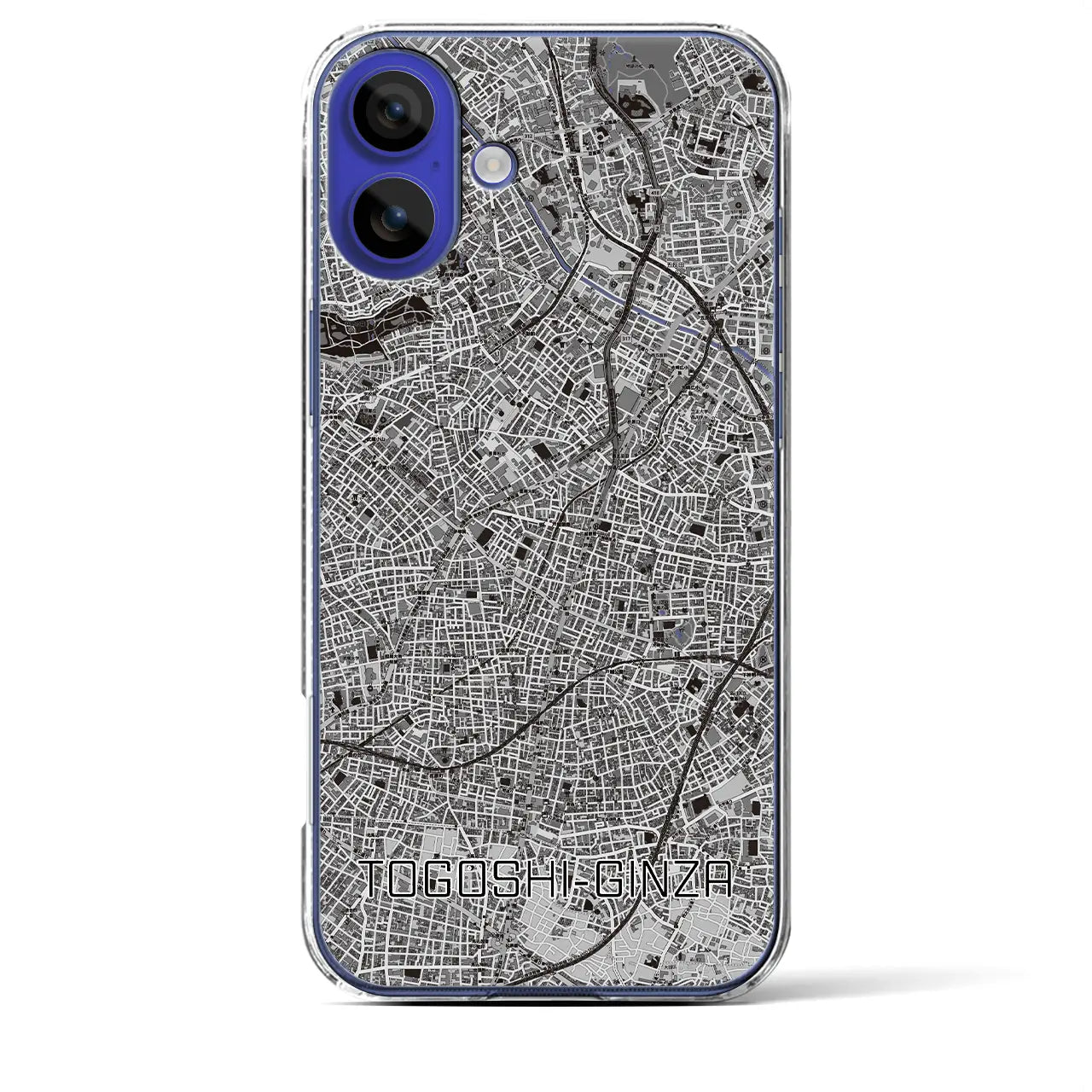【戸越銀座(東京都)】地図柄iPhoneケース(クリアタイプ)