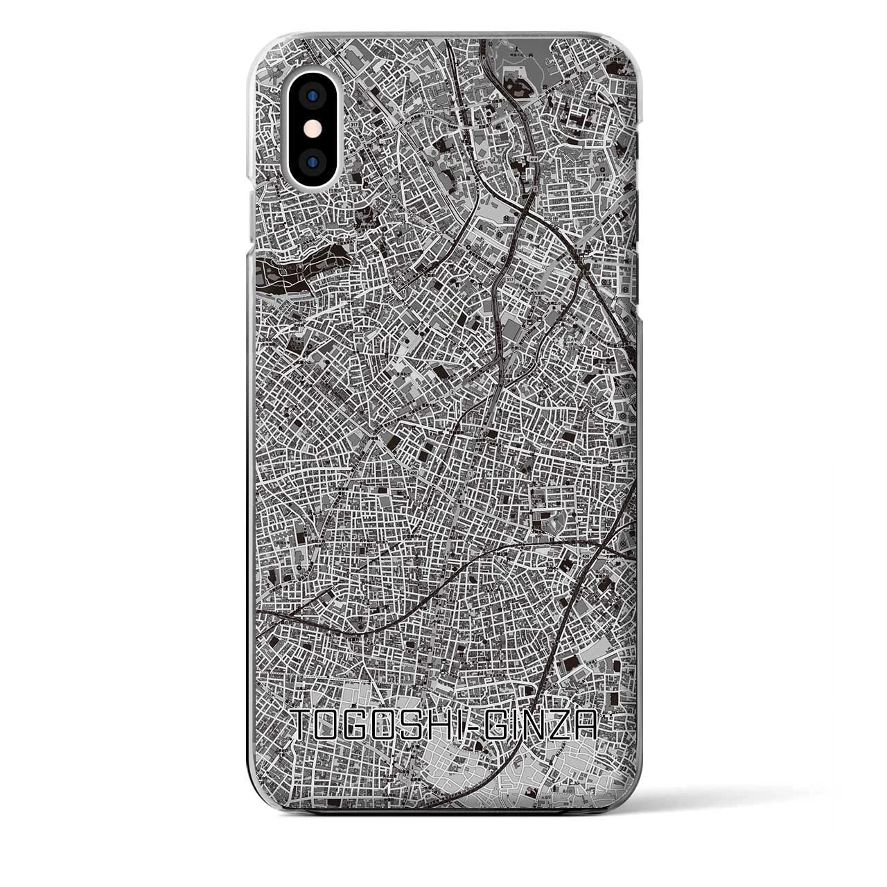 【戸越銀座(東京都)】地図柄iPhoneケース(クリアタイプ)